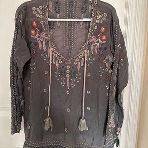 JOHNNY WAS peasant blouse